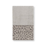 Authentic Hotel and Spa Turkish Cotton Cheetah Jacquard Trim Light Grey 3-piece Towel Set