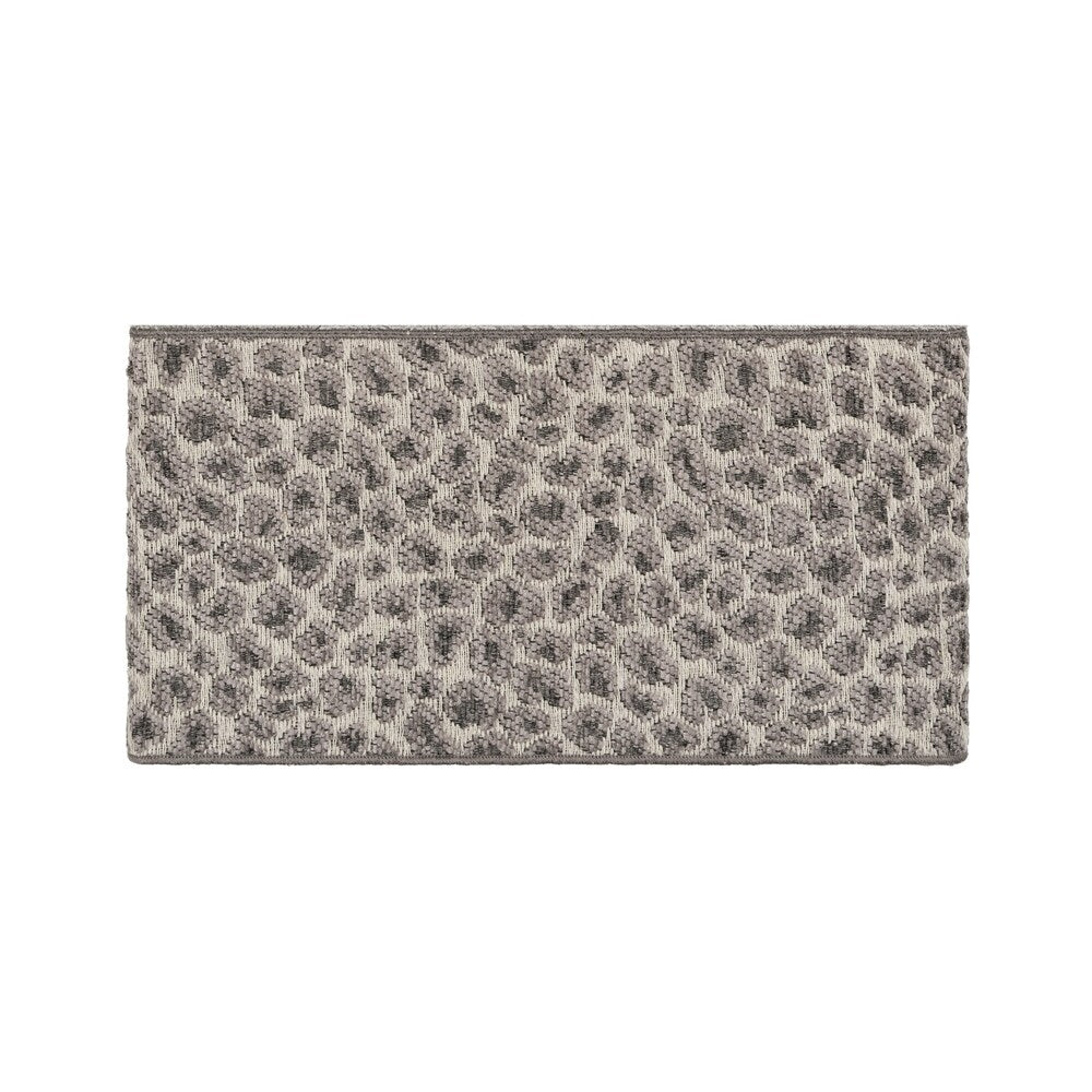 Authentic Hotel and Spa Turkish Cotton Cheetah Jacquard Trim Light Grey 3-piece Towel Set