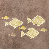 Authentic Hotel and Spa Turkish Cotton Figi 2PC Embellished Bath Towel Set