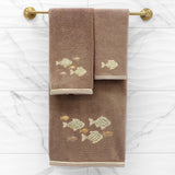 Authentic Hotel and Spa Turkish Cotton Figi 2PC Embellished Bath Towel Set
