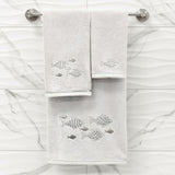 Authentic Hotel and Spa Turkish Cotton Figi 2PC Embellished Bath Towel Set