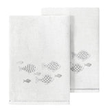 Authentic Hotel and Spa Turkish Cotton Figi 2PC Embellished Bath Towel Set