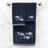 Authentic Hotel and Spa Turkish Cotton Figi 2PC Embellished Bath Towel Set