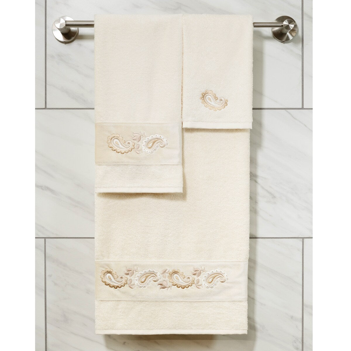 Authentic Hotel and Spa Turkish Cotton Mackenzie 2PC Bath Towel Set
