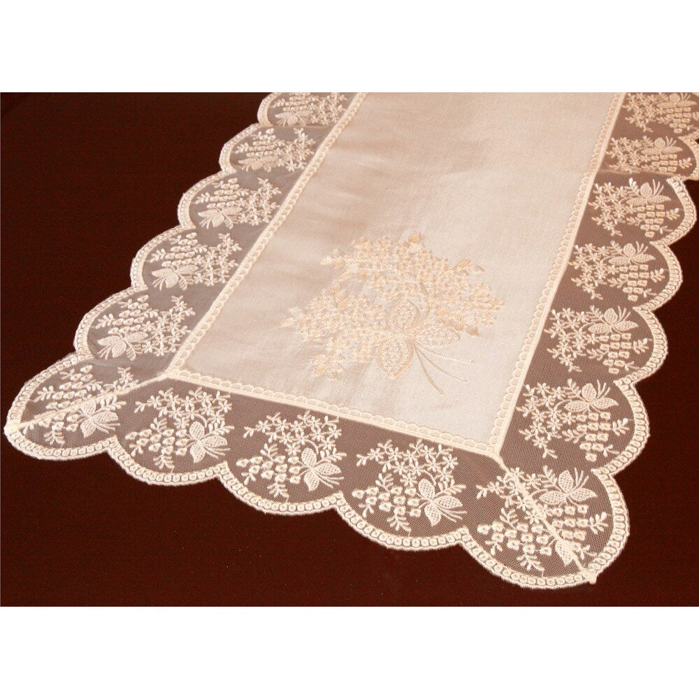 Authentic Turkish 70-inch Rectangular Embroidered Table Runner