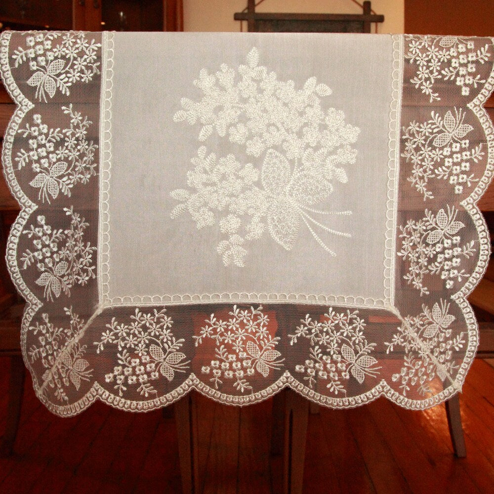 Authentic Turkish 70-inch Rectangular Embroidered Table Runner