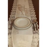 Authentic Turkish 70-inch Rectangular Embroidered Table Runner