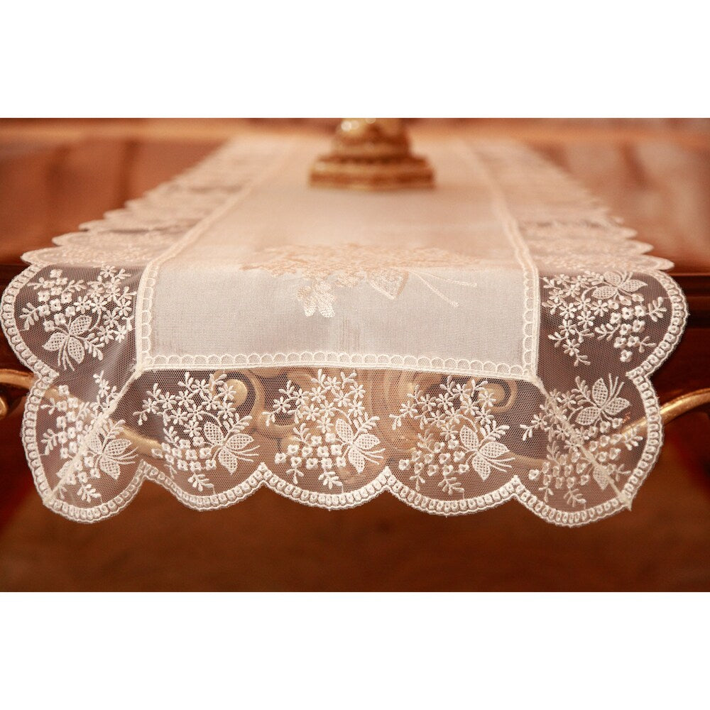 Authentic Turkish 70-inch Rectangular Embroidered Table Runner