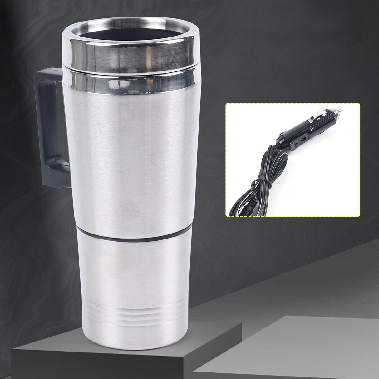 Auto Heated Travel Mug - Car Electric Kettle 12V