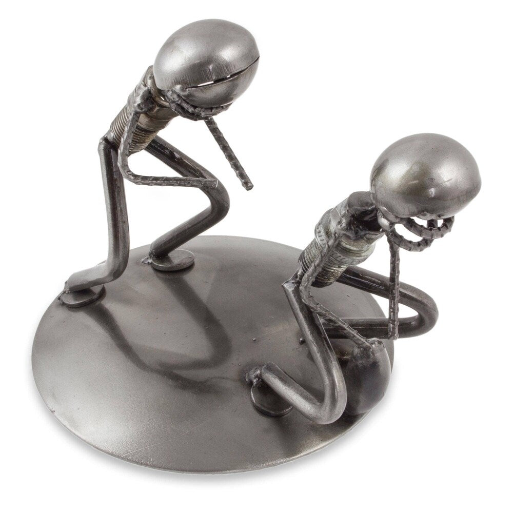 NOVICA Handmade Quarterback Snap Auto Part Sculpture (Mexico)