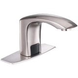 Automatic Sensor Touchless Bathroom Sink Faucet With Deck Plate