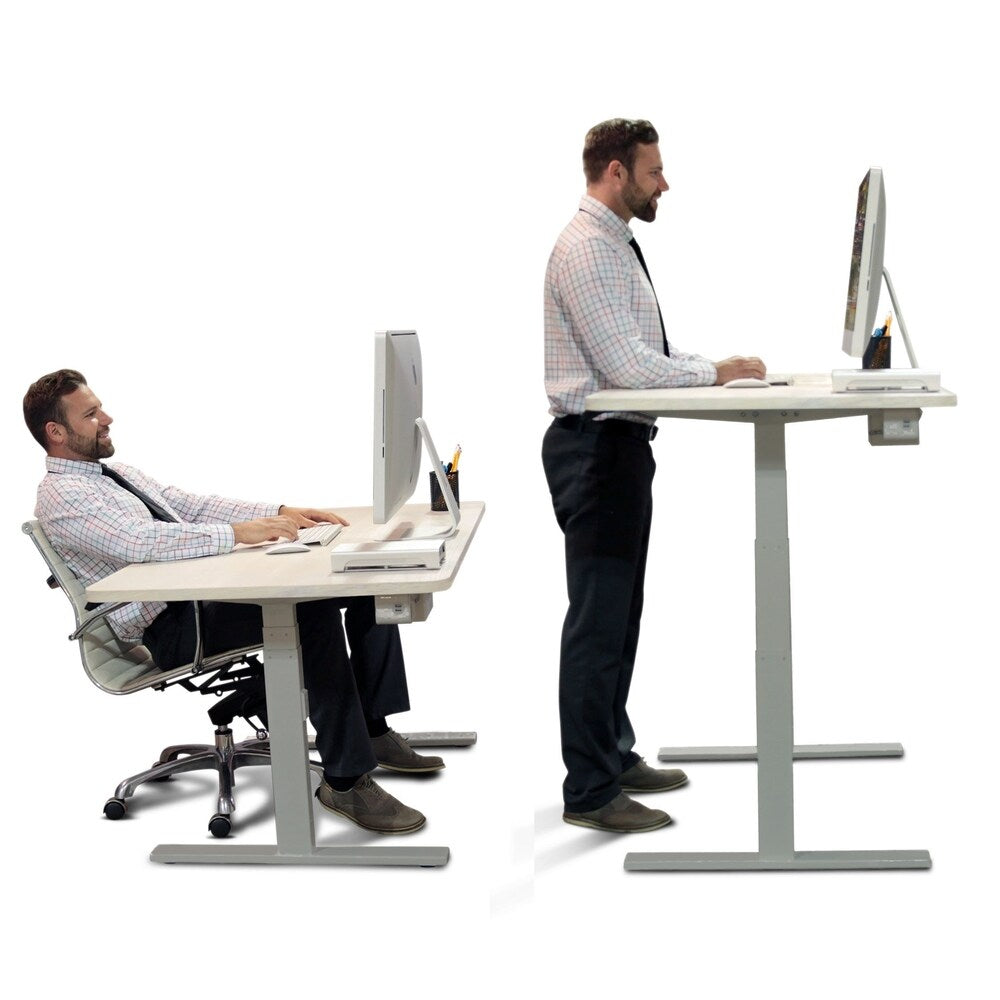 Autonomous SmartDesk - Extra Long Wave Wood Top (No DIY Frame)