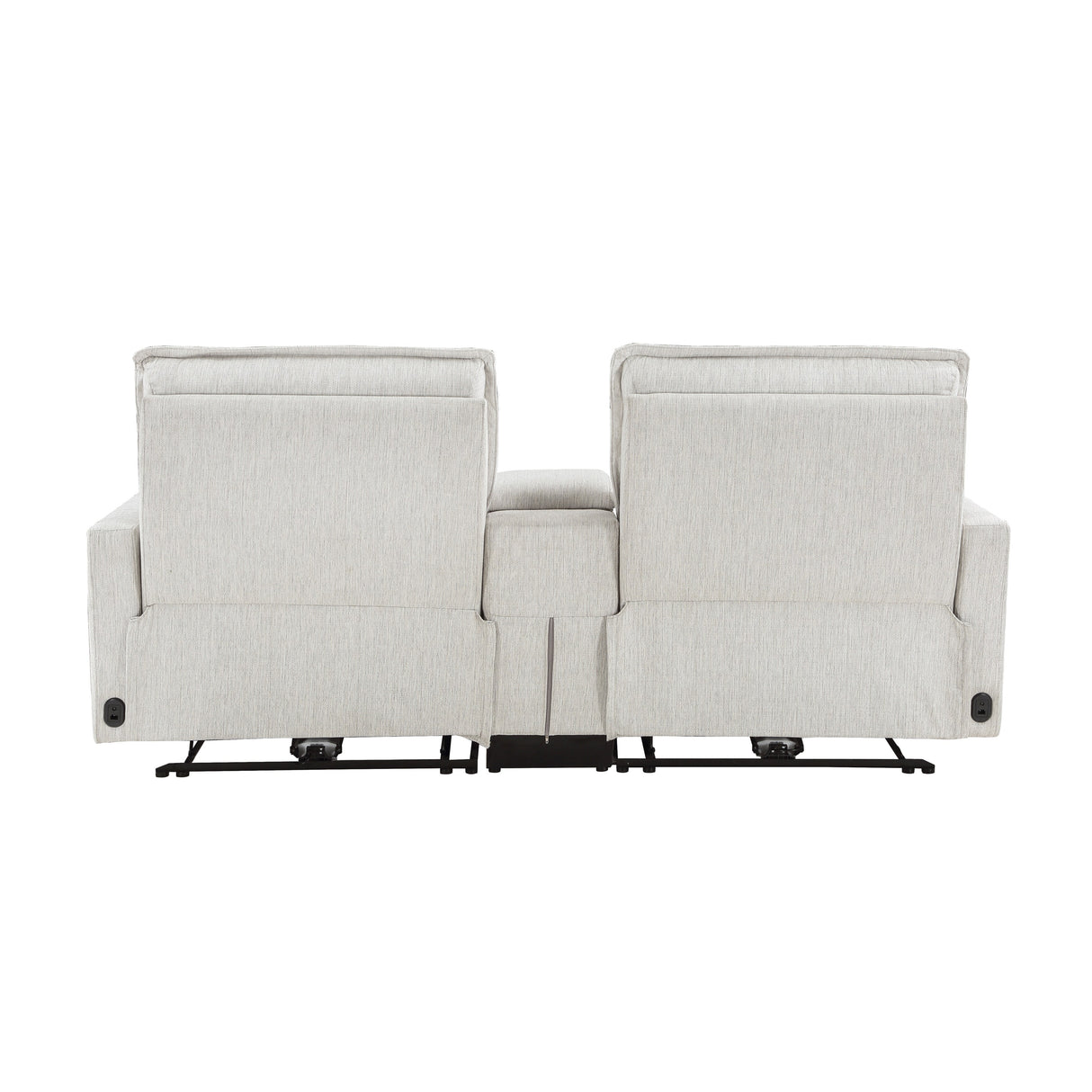 Autrey Fabric Power Double Reclining Loveseat with Center Console