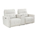 Autrey Fabric Power Double Reclining Loveseat with Center Console