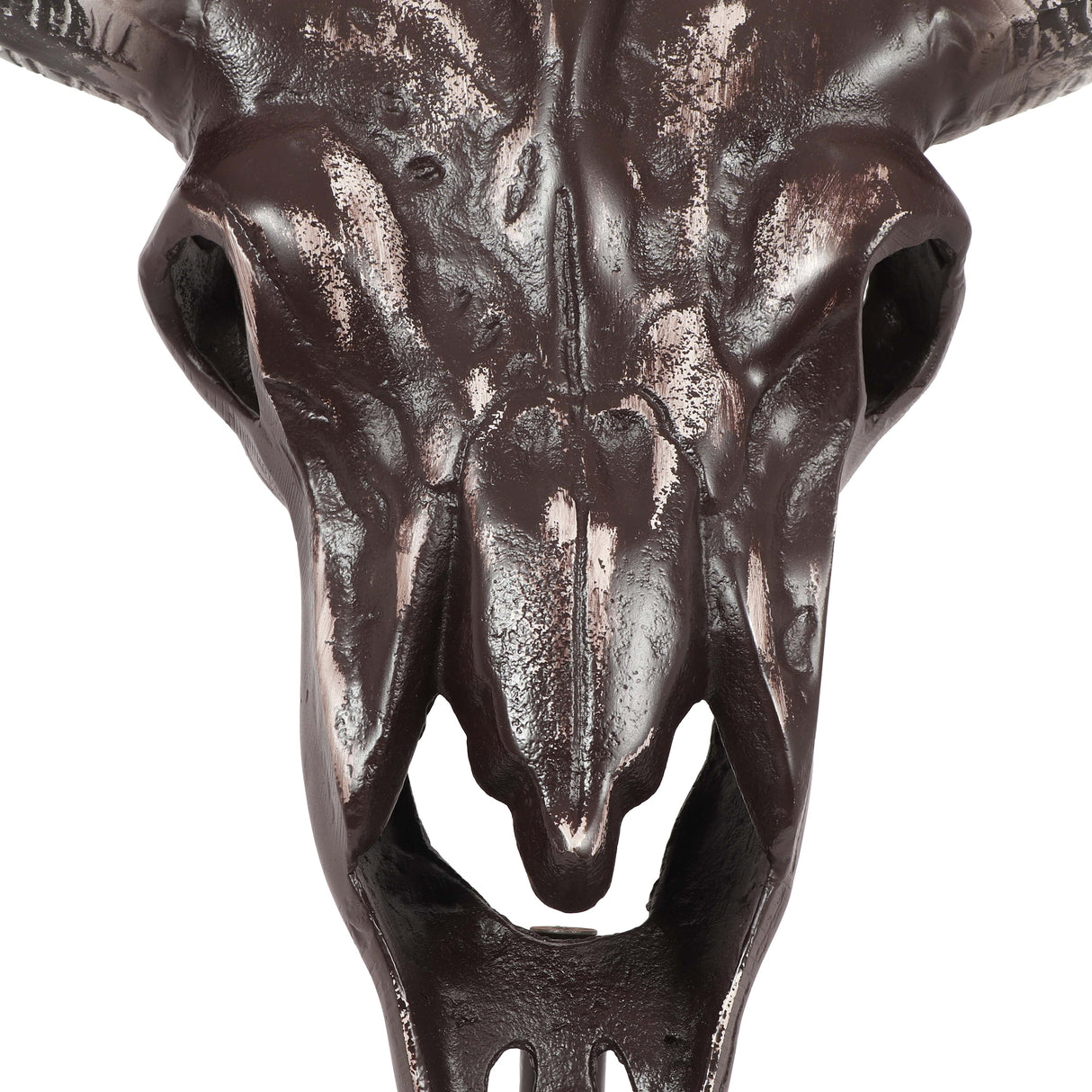 Autrey Indoor Aluminum Handcrafted Bull Skull Wall Decor with Stand by Christopher Knight Home