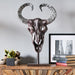 Autrey Indoor Aluminum Handcrafted Bull Skull Wall Decor with Stand by Christopher Knight Home