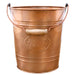 Autumn Alley Farmhouse Bathroom Trash Can Rustic Galvanized Trash Can Bucket with Wooden Handle for Rustic Bathroom 7 Liters
