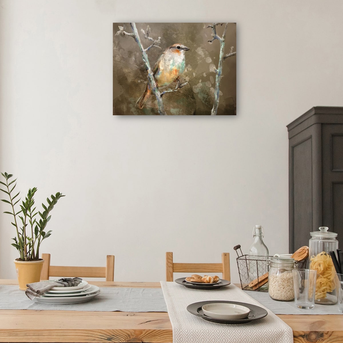 Autumn Birds I By Studio Arts Canvas Art Print