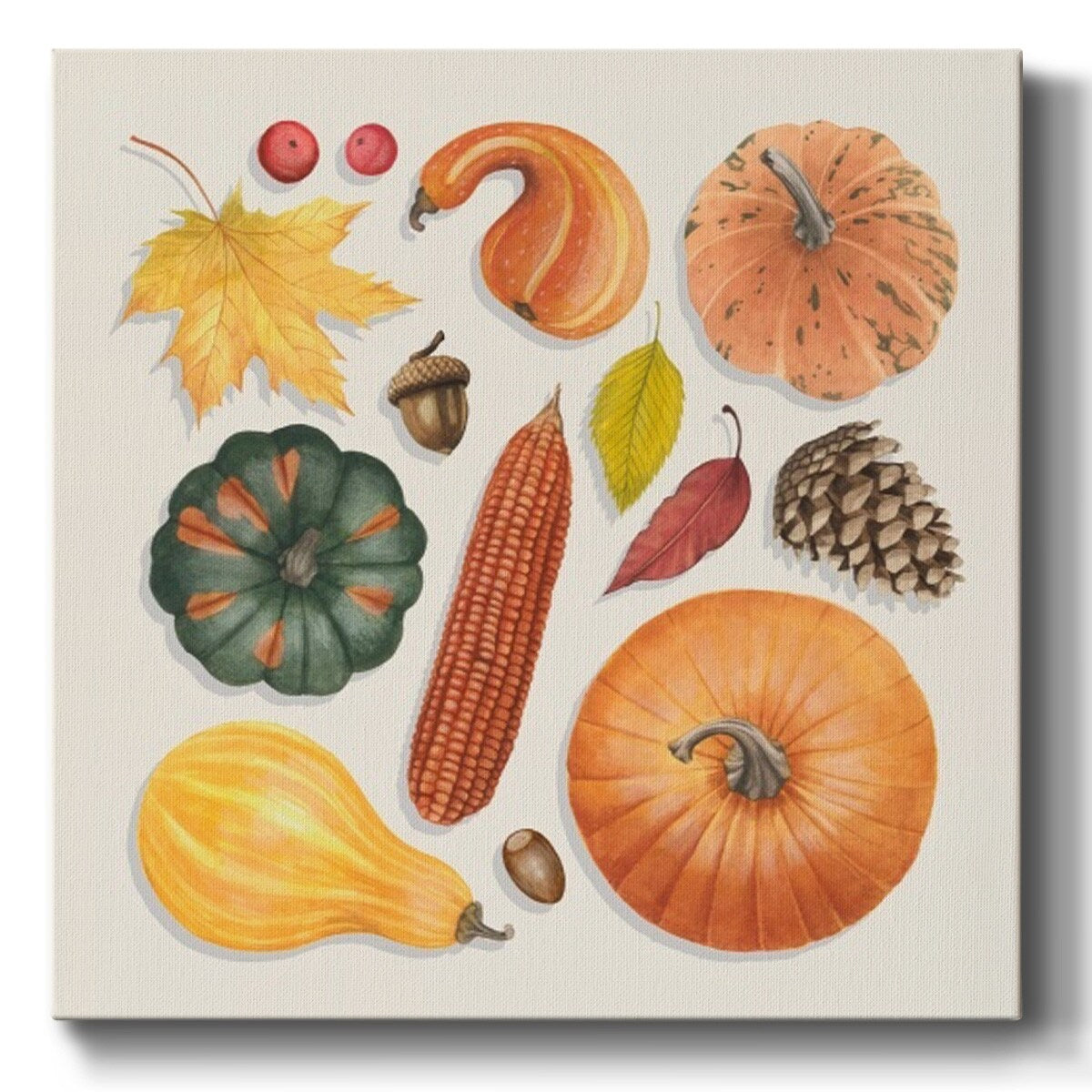 Autumn Bounty II-Gallery Wrapped Canvas