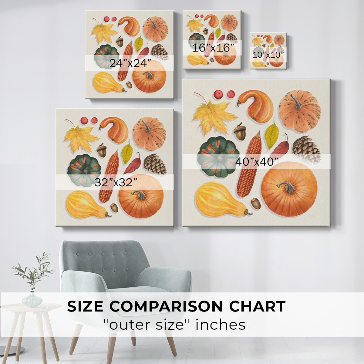 Autumn Bounty II-Gallery Wrapped Canvas