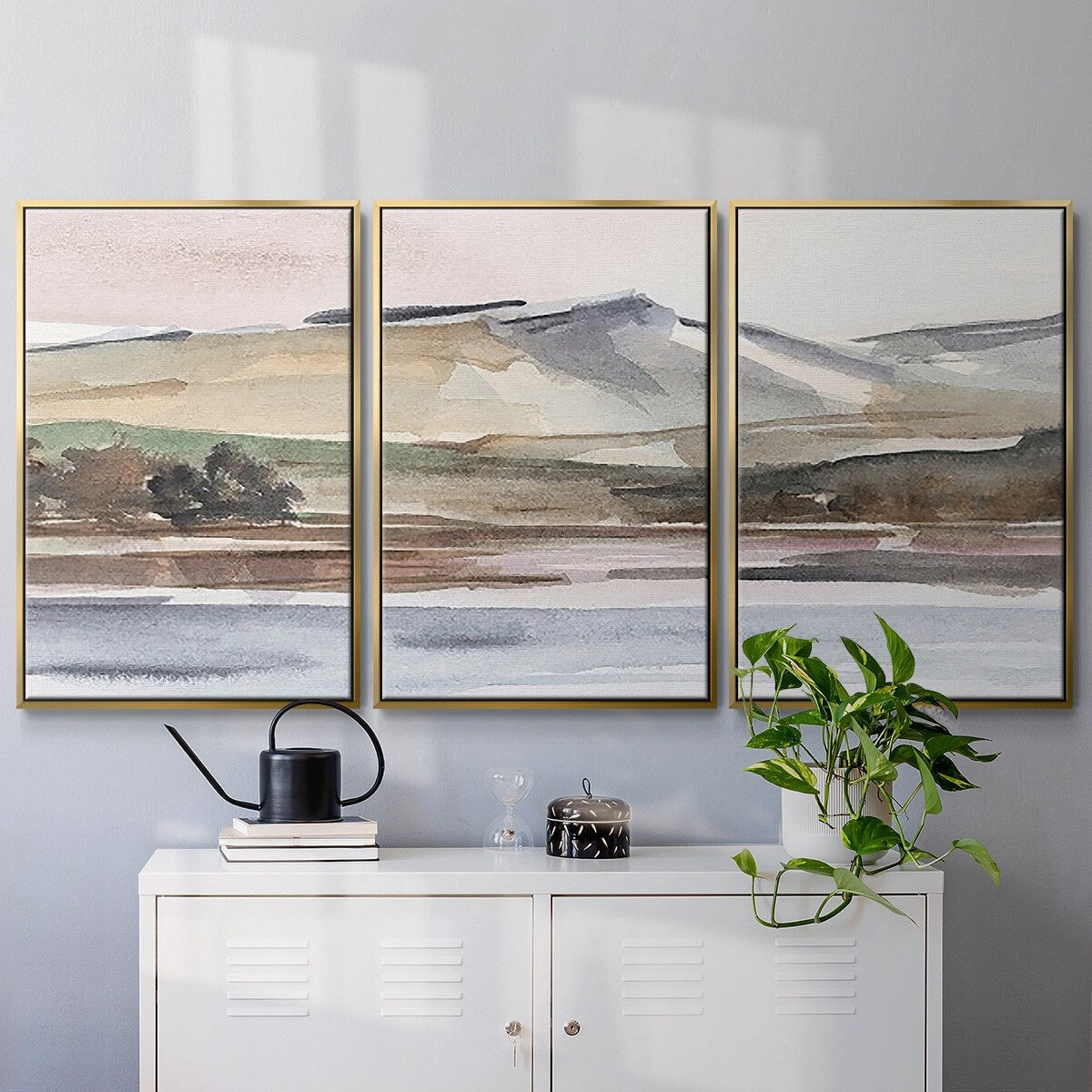 Autumn Mountain Valley I - Multi Piece Framed Canvas