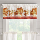 Autumn Pumpkin Grove Fall Kitchen Curtain Valance and Tier Set - 60x36