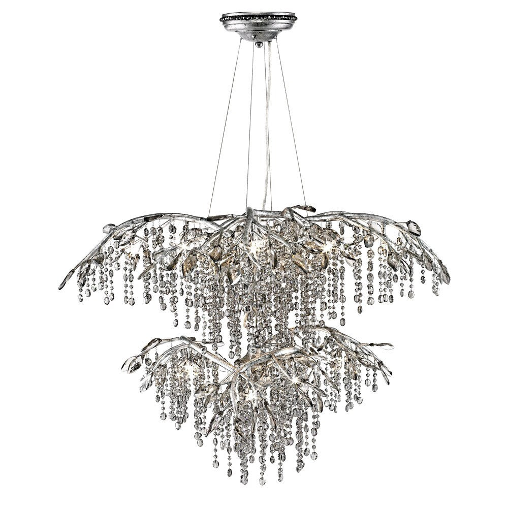 Autumn Twilight Mystic Siler 2-tier 18-light Chandelier - Pewter