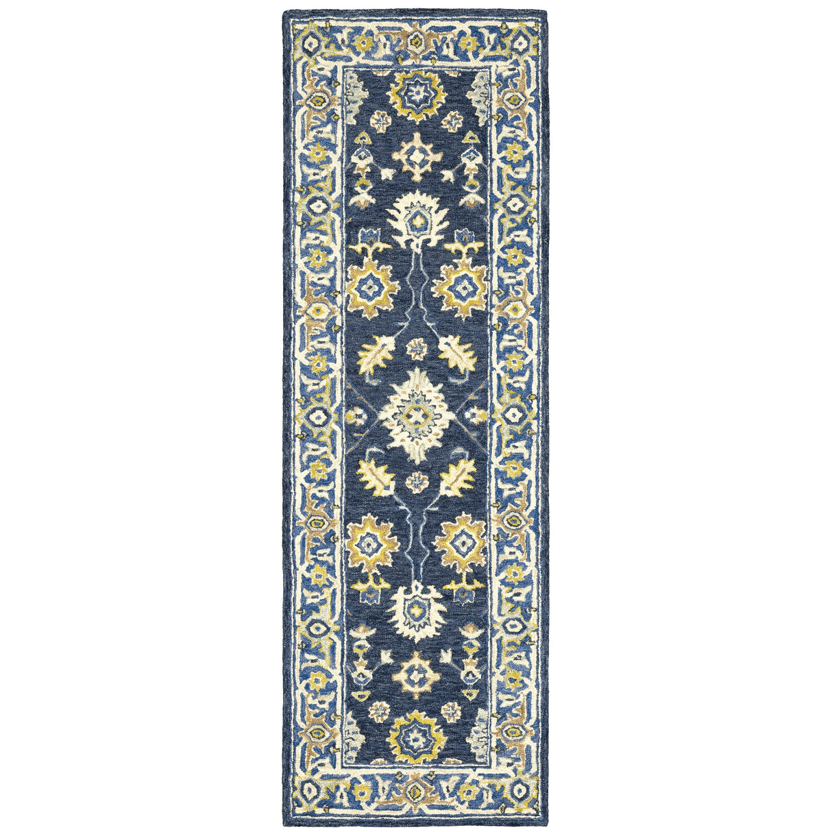 Style Haven Ava Hand-tufted Wool Loop-pile Traditional Bordered Area Rug