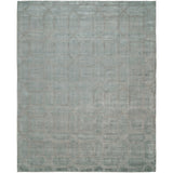 Crystal Blue and Grey Handmade Area Rug