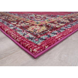 Avalon Rugs Vibrant Vintage Bohemian Gypsy Collection Area Rug 8'x10' Cherry / Red