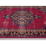 Avalon Rugs Vibrant Vintage Bohemian Gypsy Collection Area Rug 8'x10' Cherry / Red