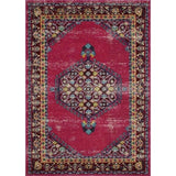 Avalon Rugs Vibrant Vintage Bohemian Gypsy Collection Area Rug 8'x10' Cherry / Red