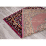 Avalon Rugs Vibrant Vintage Bohemian Gypsy Collection Area Rug 8'x10' Cherry / Red