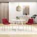 Avant 3-Piece Round Dining Set,Trestle Dining Table with 2 Side Chairs for Breakfast Nook, Kitchen, Living Room
