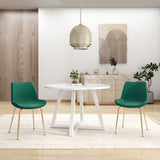 Avant 3-Piece Round Dining Set,Trestle Dining Table with 2 Side Chairs for Breakfast Nook, Kitchen, Living Room