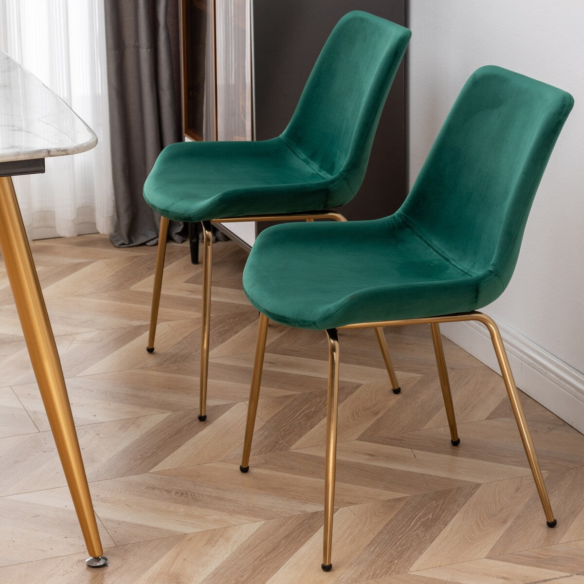 Avant 3-Piece Round Dining Set,Trestle Dining Table with 2 Side Chairs for Breakfast Nook, Kitchen, Living Room