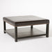 Avary Contemporary Upholstered Birch Wood Ottoman with Shelf by Christopher Knight Home - 34.25"L x 35.25"W x 18.25"H