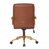 Baldwin Mid-Back Faux Leather Chair