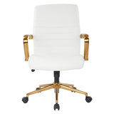 Baldwin Mid-Back Faux Leather Chair