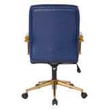 Baldwin Mid-Back Faux Leather Chair