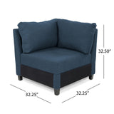 Avellino 5-Seater Hidden Storage Compartments Fabric Chaise Sectional Sofa Set by Christopher Knight Home