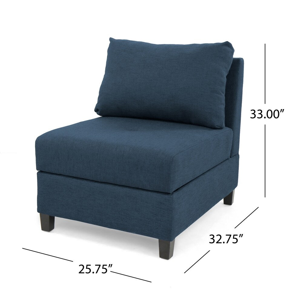 Avellino 5-Seater Hidden Storage Compartments Fabric Chaise Sectional Sofa Set by Christopher Knight Home