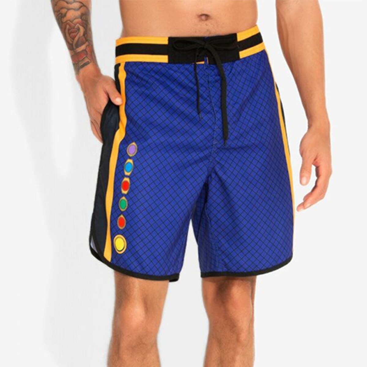 Avengers Thanos Infinity Stones Gauntlet Board Shorts