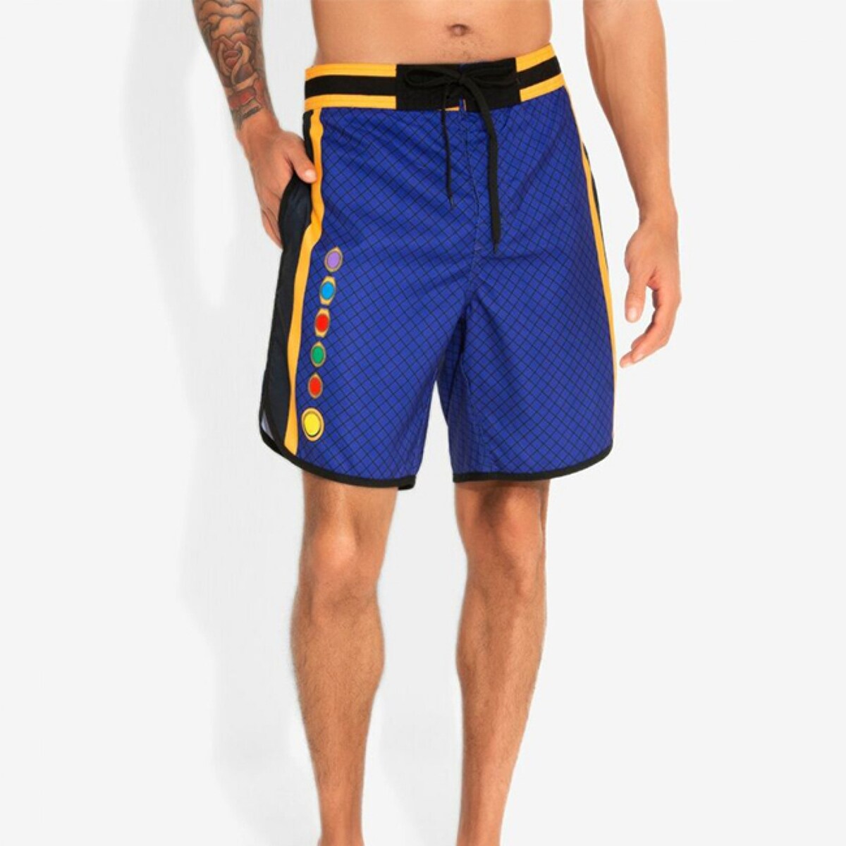 Avengers Thanos Infinity Stones Gauntlet Board Shorts