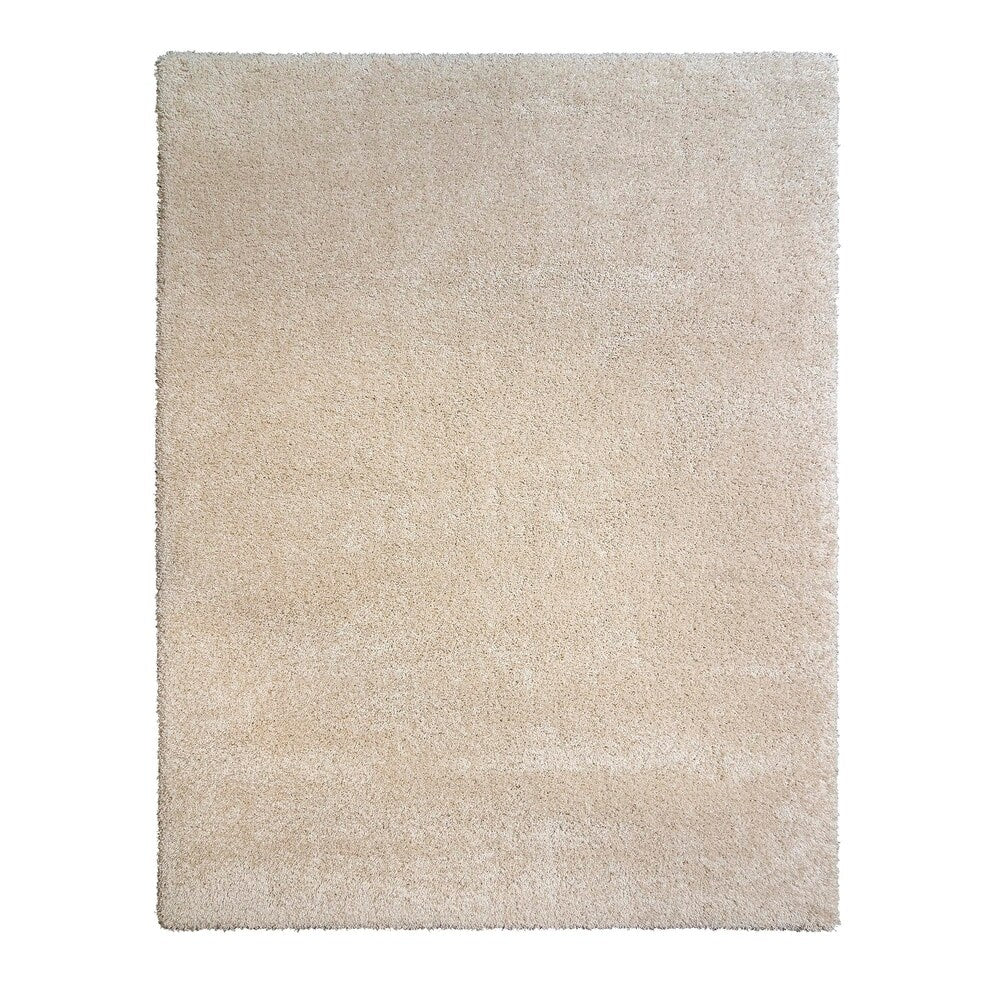Gertmenian Campo Delux Modern Solid Plush Ivory Shag Area Rug