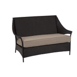 Avenue Greene Dark Brown Outdoor Loveseat and Coffee Table