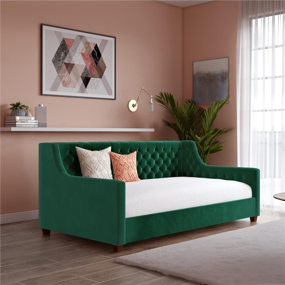 Avenue Greene Jamie Velvet Upholstered Daybed