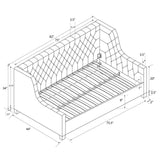 Avenue Greene Jamie Velvet Upholstered Daybed