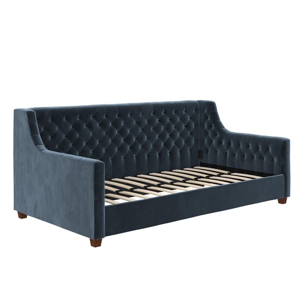 Avenue Greene Jamie Velvet Upholstered Daybed