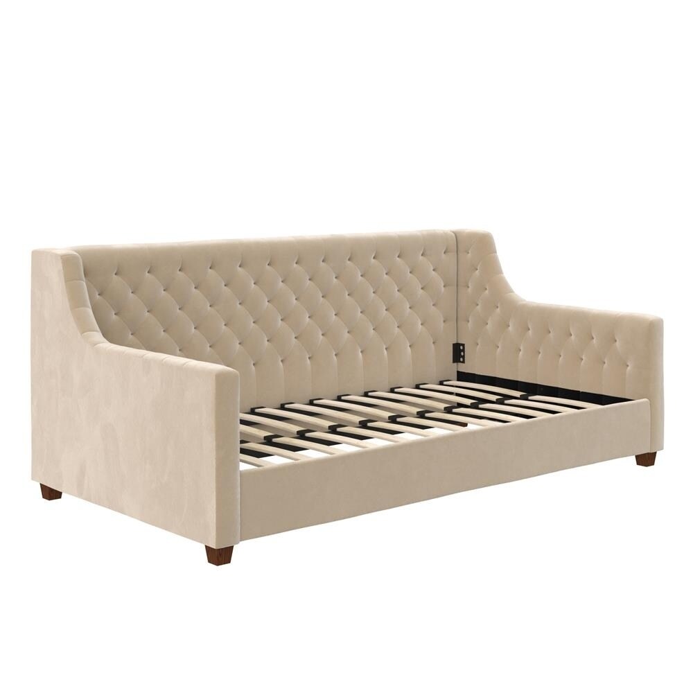 Avenue Greene Jamie Velvet Upholstered Daybed